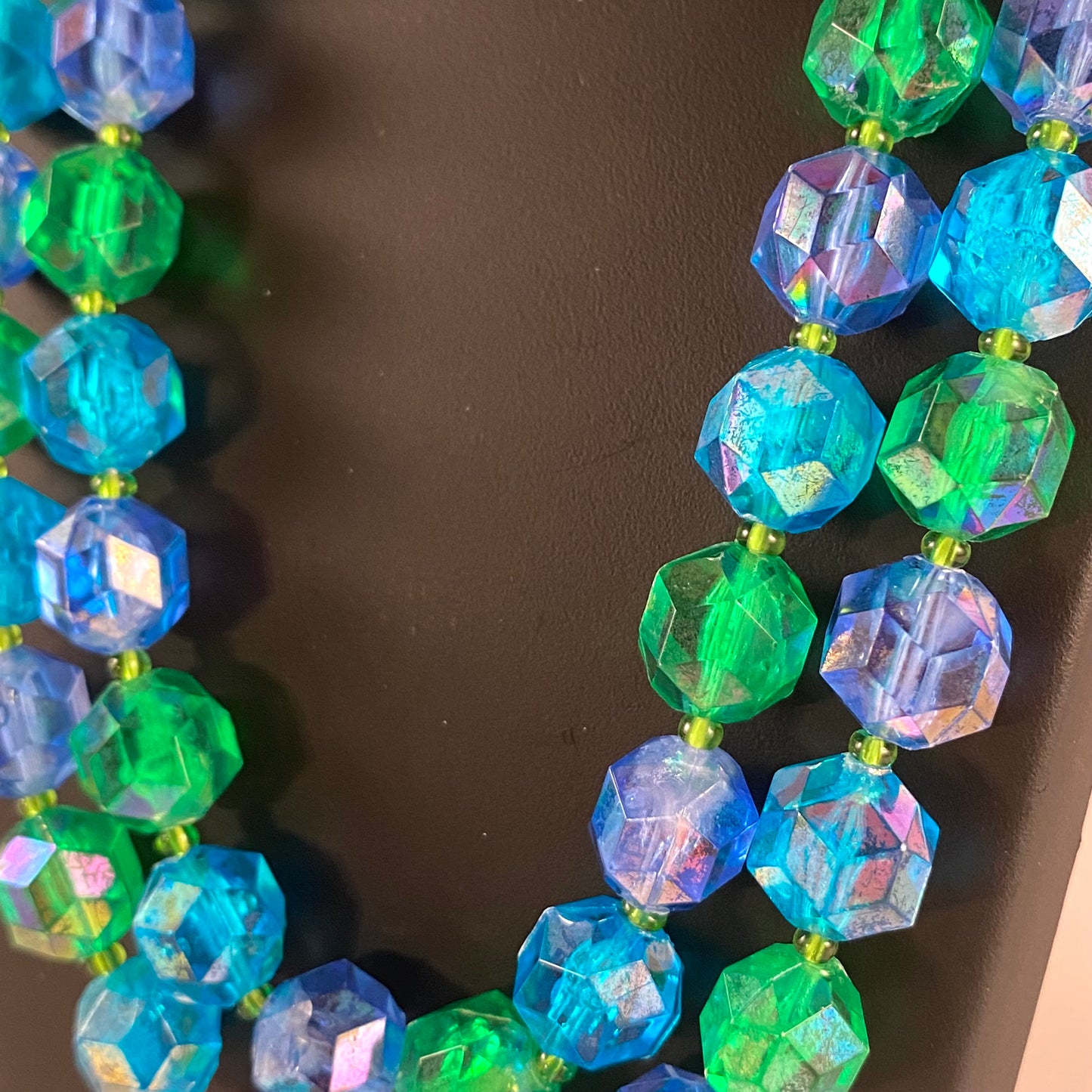 1960s Western Germany Double Strand Bead Necklace