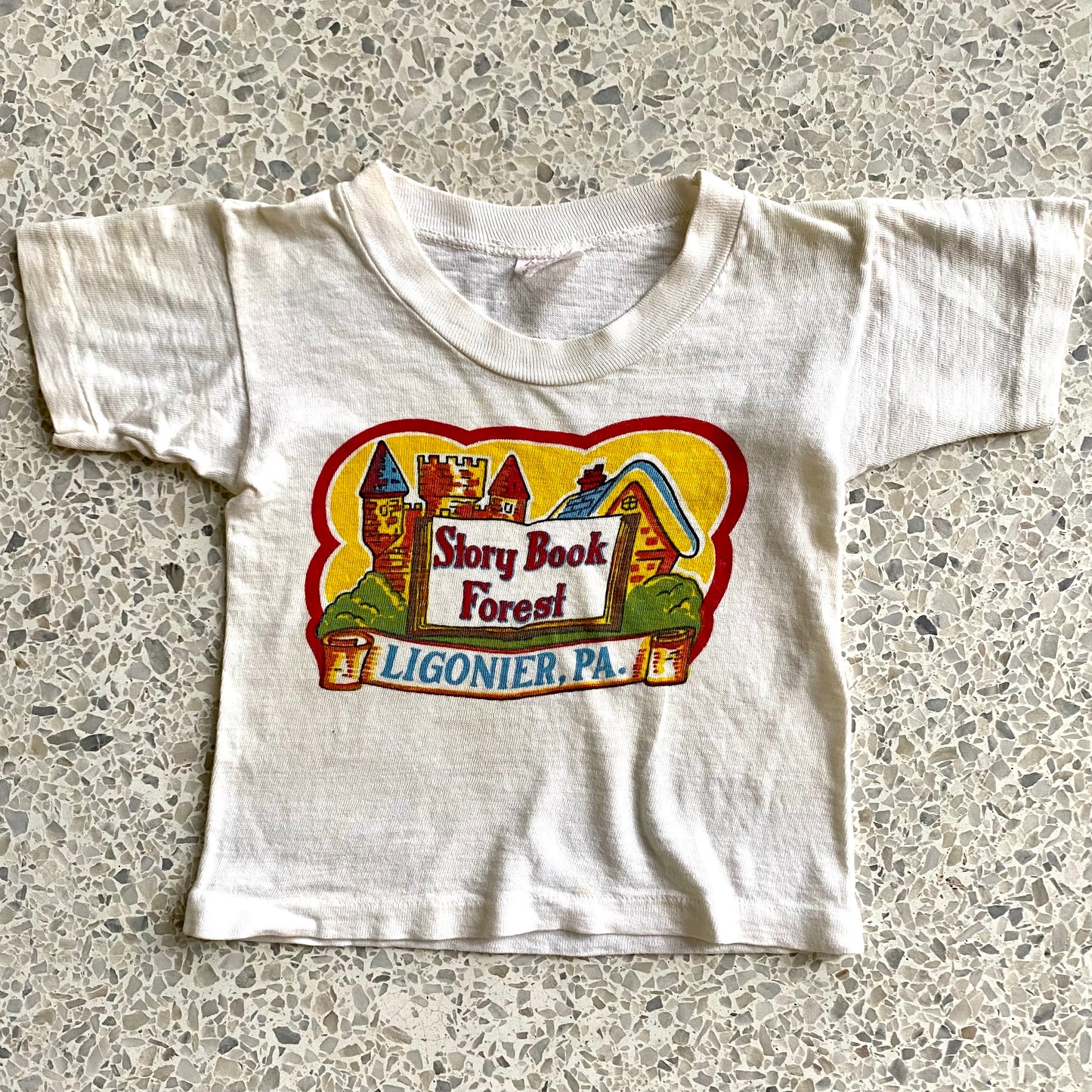 1960s Children's Idelwild Story Book Forest T-Shirt By Champion