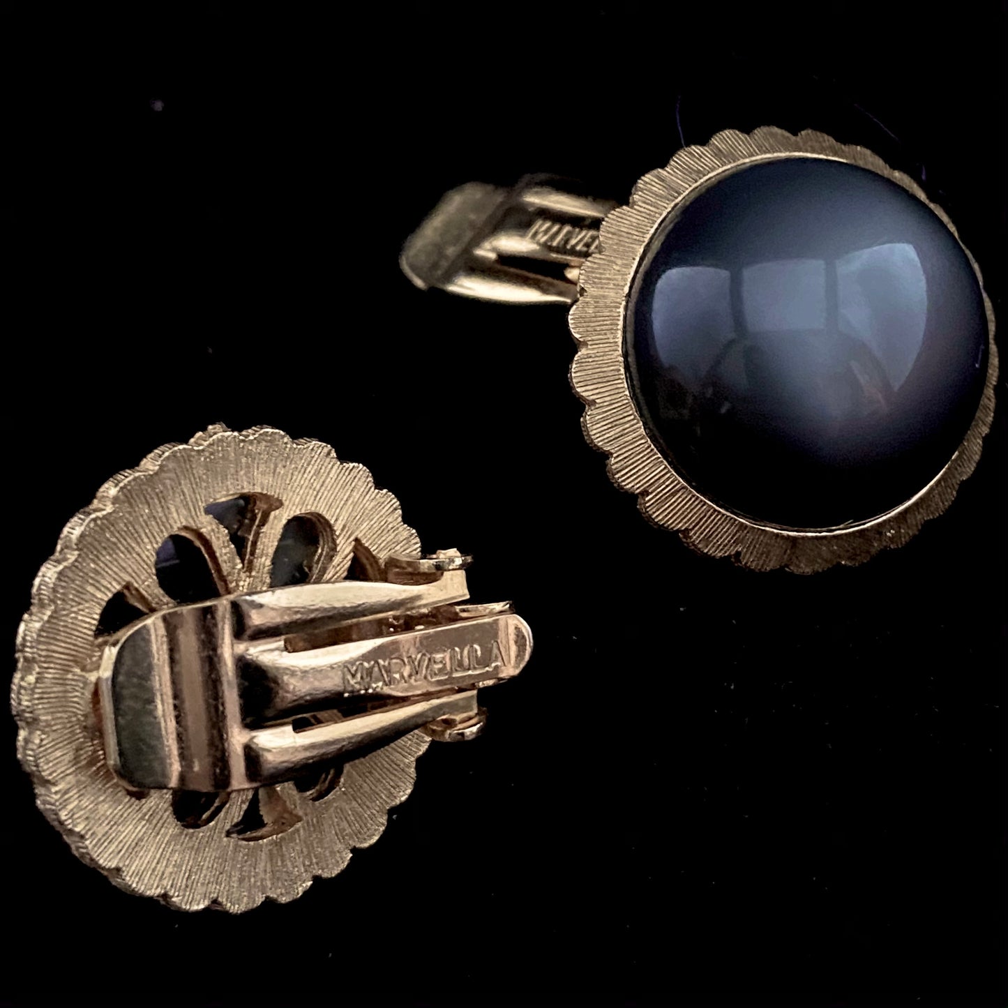 1960s Marvella Moon Glow Earrings