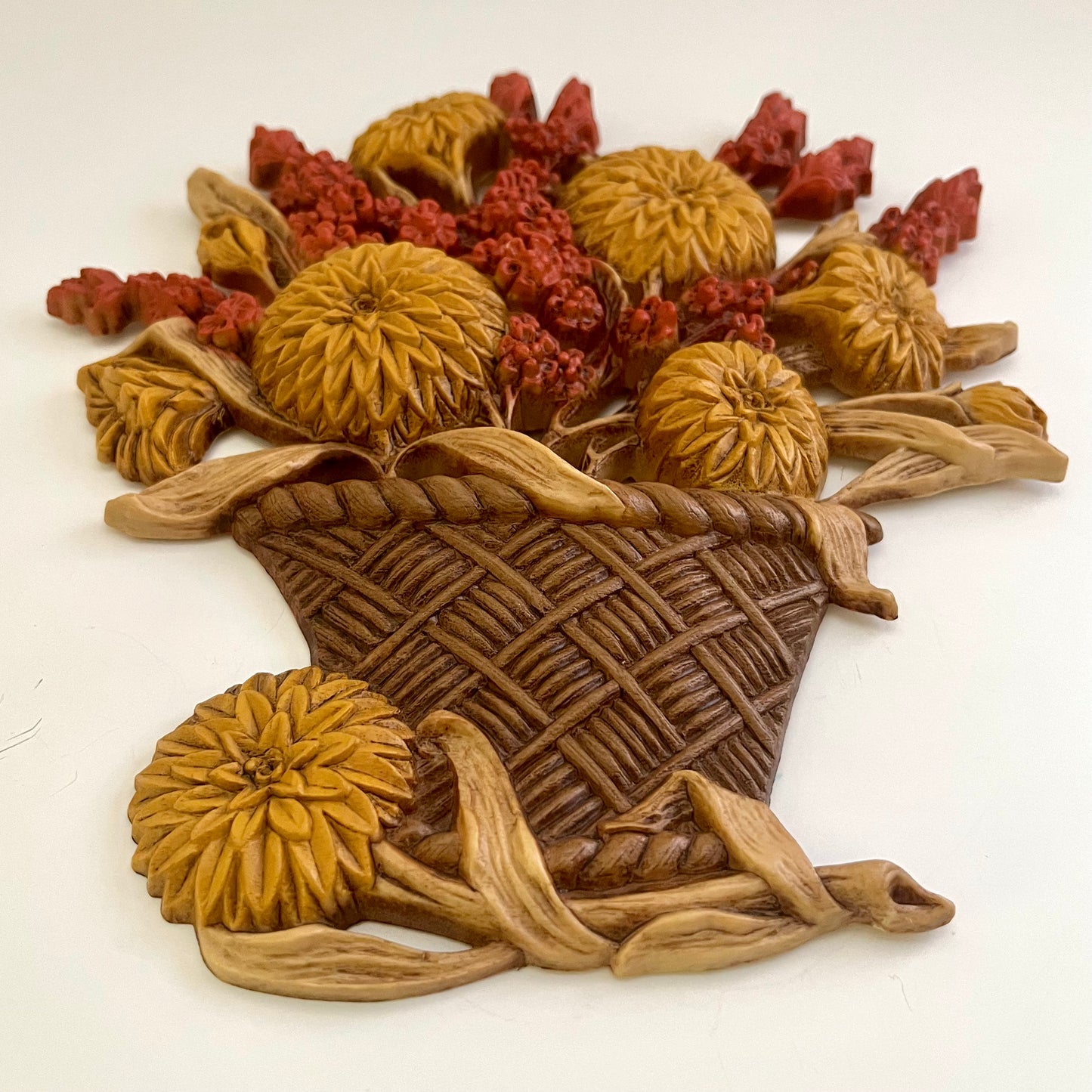 1977 Burwood Wall Decor Autumn Floral Wall Plaques